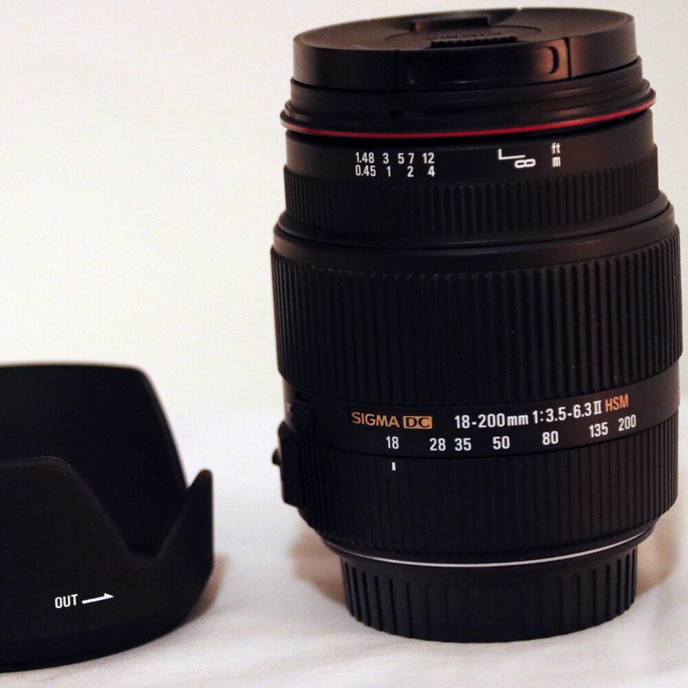 Mint Sigma for Canon Rebel/EOS EF-S Mount18-200mm F3.5-6.3 II DC OS HSM AF Lens